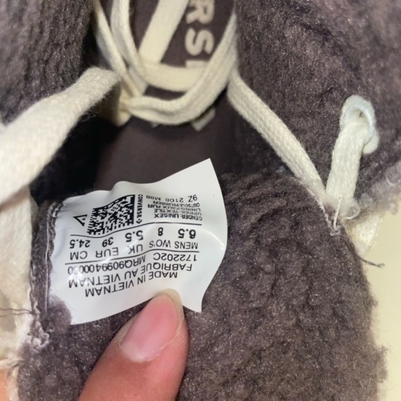 Converse Women's Gray Run Star Hike Sherpa Lined Sneaker size 8 - Picture 10 of 12